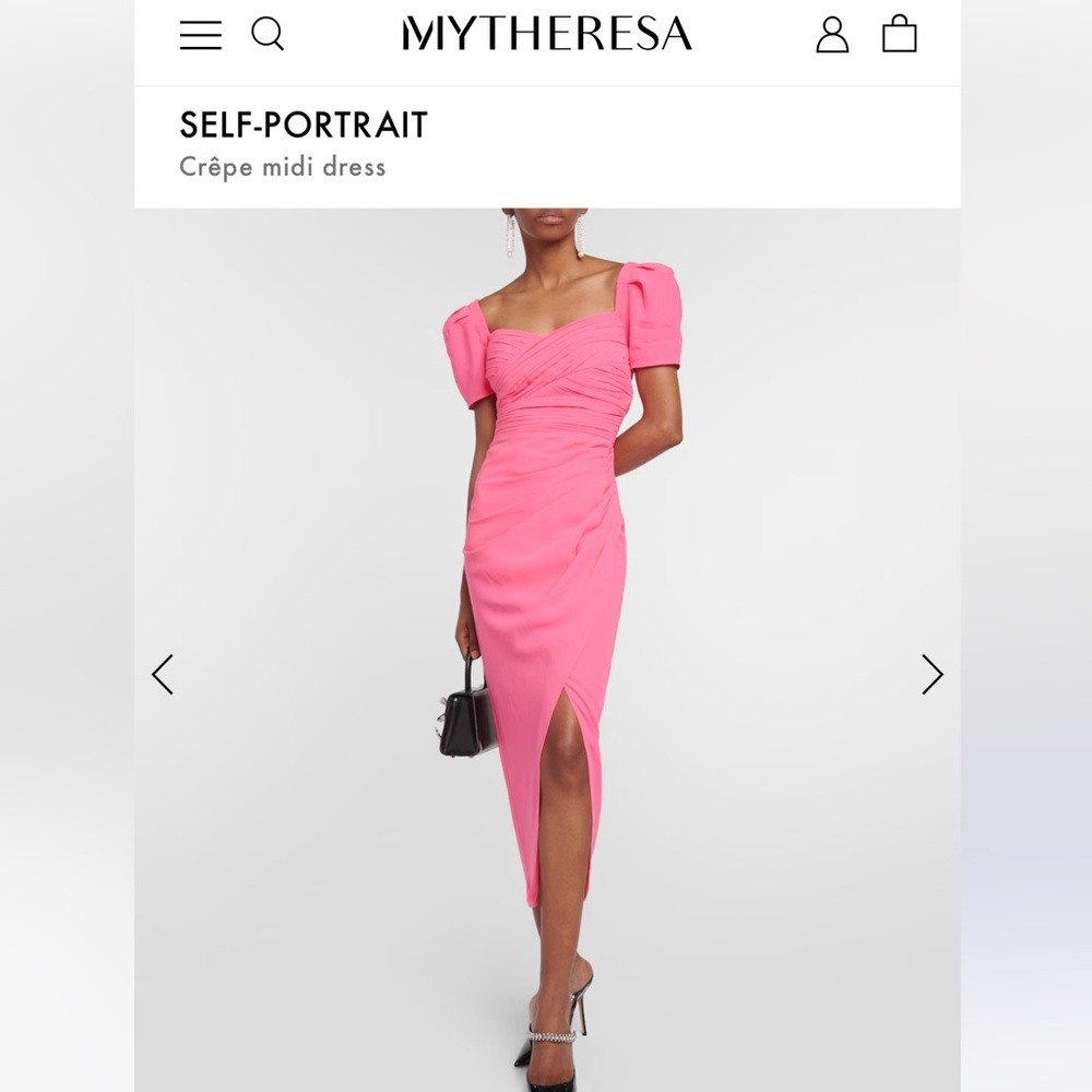 NWT self portrait iris pink dress size 2